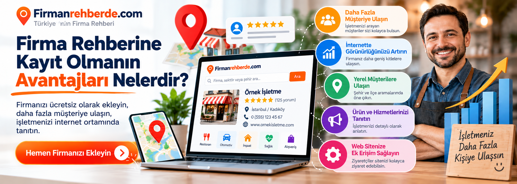 Firma rehberine kayıt olmanın avantajları