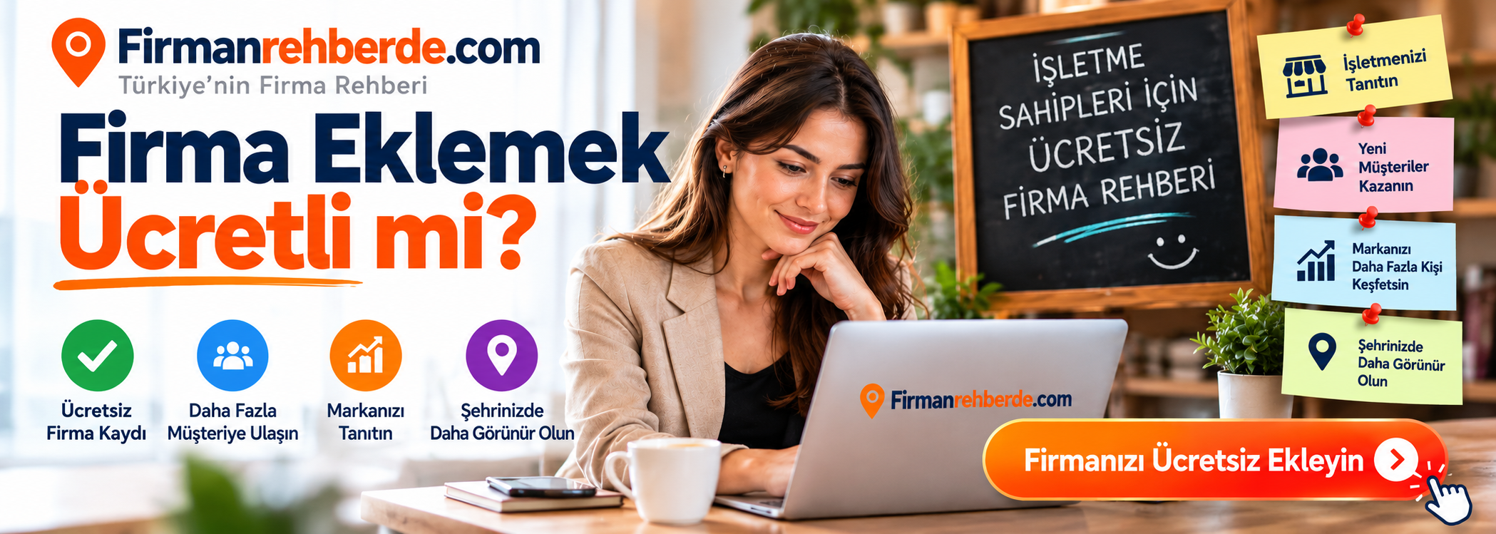 Firmanızı ücretsiz nasıl eklersiniz?